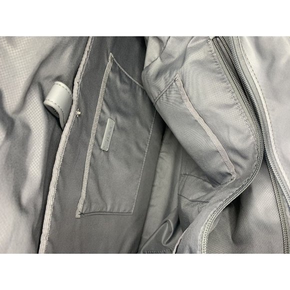 TUMI Nylon Tote Bag Laptop Travel Bag Gray Double Handles Zip Pockets Women's L - Picture 8 of 13